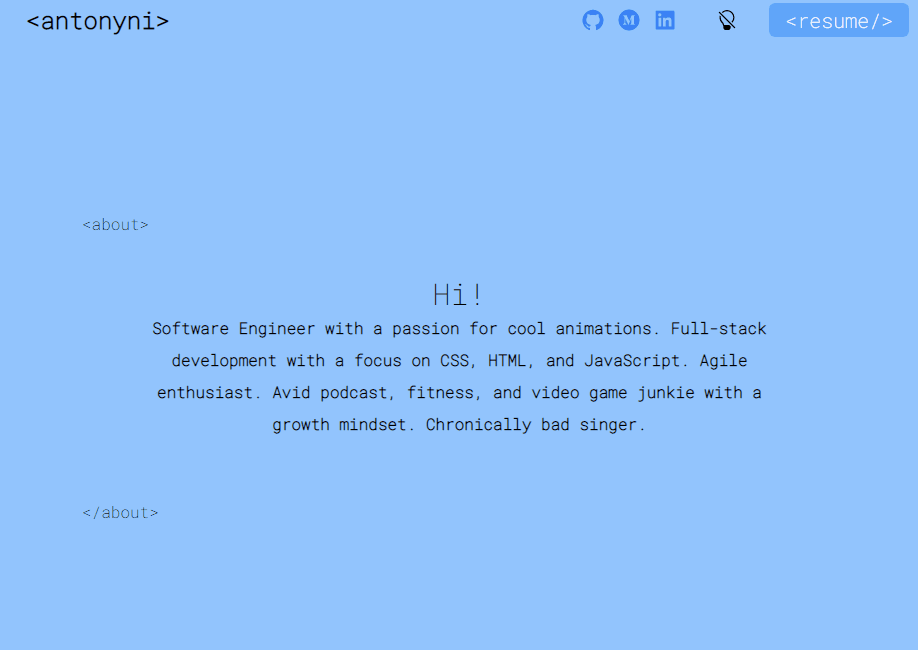 web portfolio
